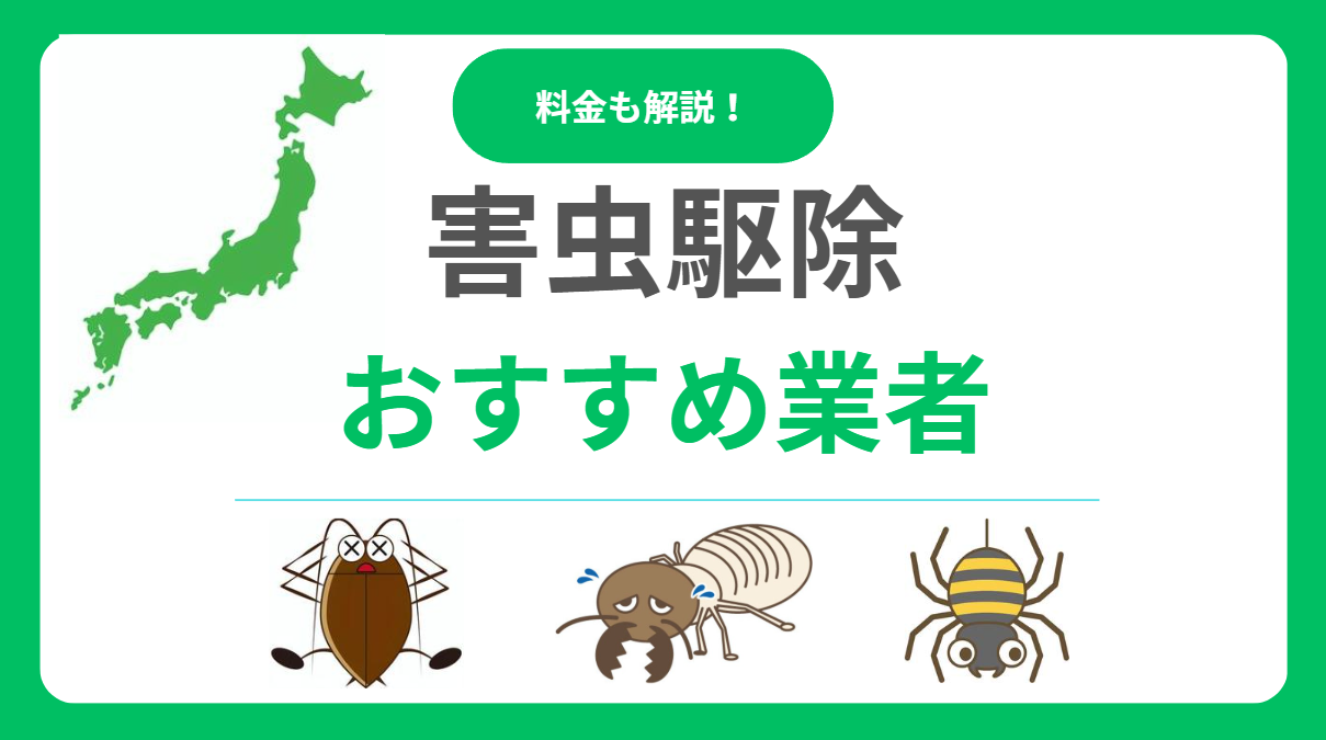 害虫駆除業者おすすめランキング12選！料金相場と失敗しない選び方を徹底解説！