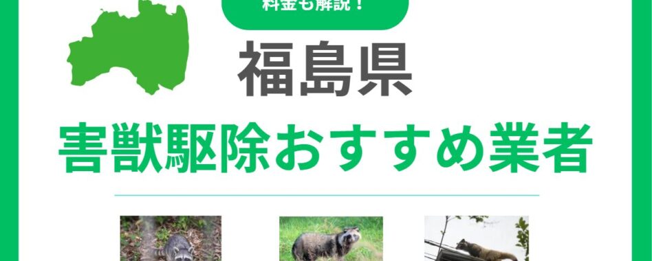福島県の優良害獣駆除業者15選！後悔しない比較ポイントと費用感を解説