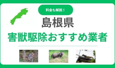 島根県の害獣駆除優良業者ランキング11選！後悔しないための料金相場と選び方