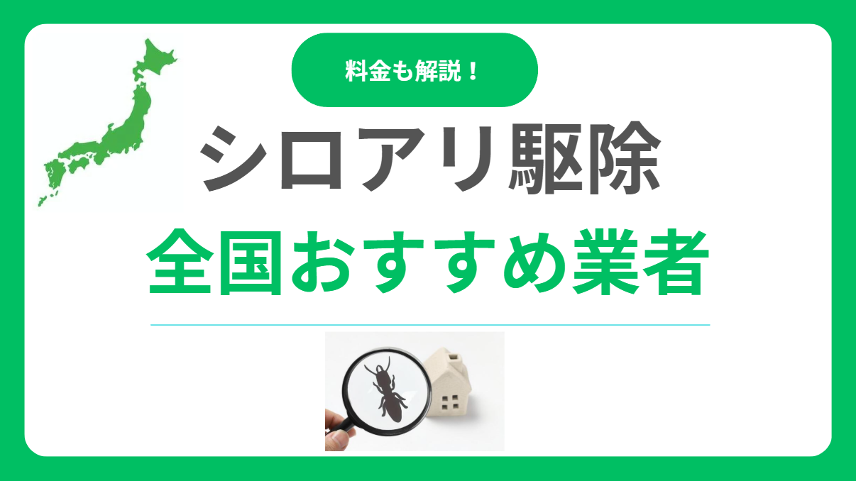 シロアリ駆除業者おすすめ16選！口コミが良い業者を厳選！費用相場も解説します